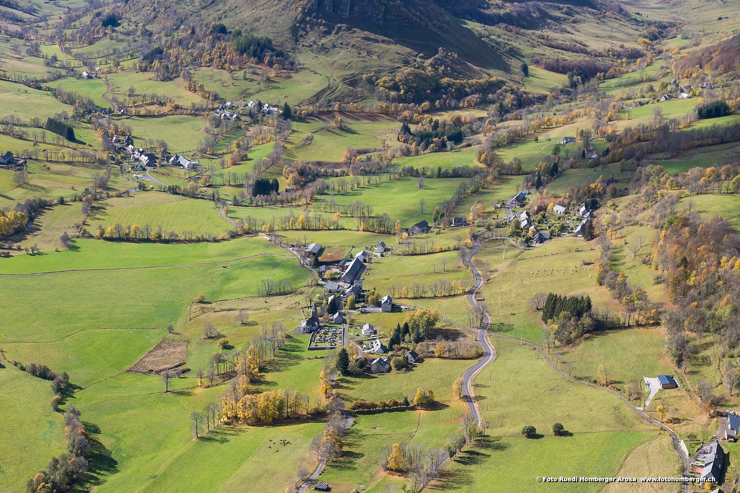 La commune de Lavigerie dans le Cantal. Photo ©Ruedi Homberger