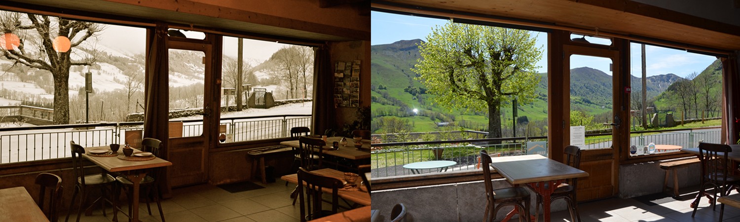Le petit-déjeuner et l'accès au hammam et au sauna sont inclus dans le prix de la chambre. La vue sur les monts du Cantal aussi! Photos ©Alta Terra