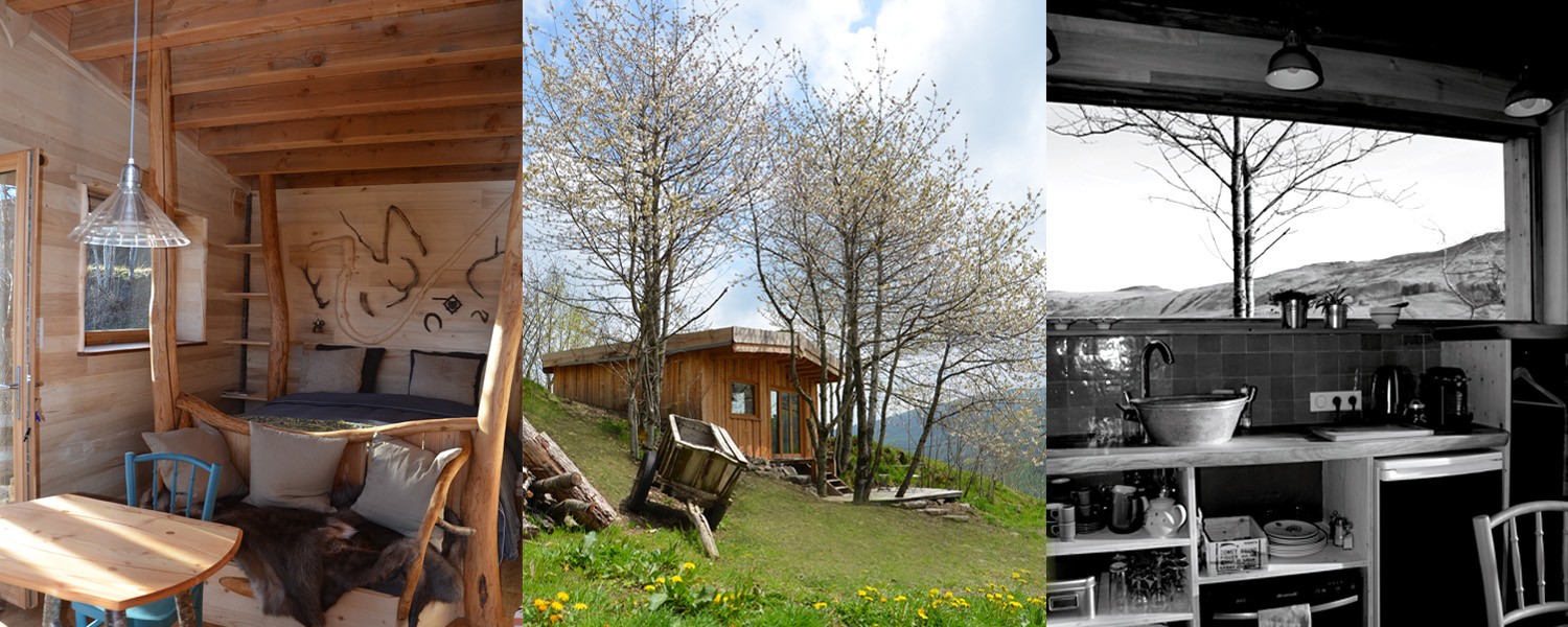 Petit espace très charmant, la cabane vous accueille à toutes les saisons. Photos ©Alta Terra