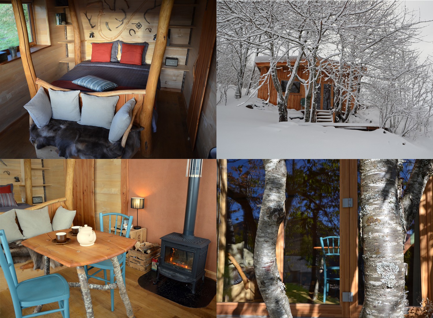 Confortable et chaleureuse, la cabane d'Alta Terra. Photos ©Alta Terra